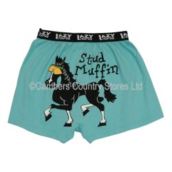 Lazy One Mens Boxer Shorts Stud Muffin